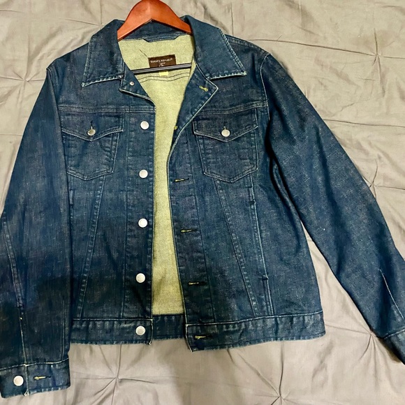 Banana Republic Dark Wash Blue Denim Jacket - Men’s Size Small - Picture 1 of 6